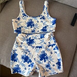 LoveShackFancy Blue and White Floral Set